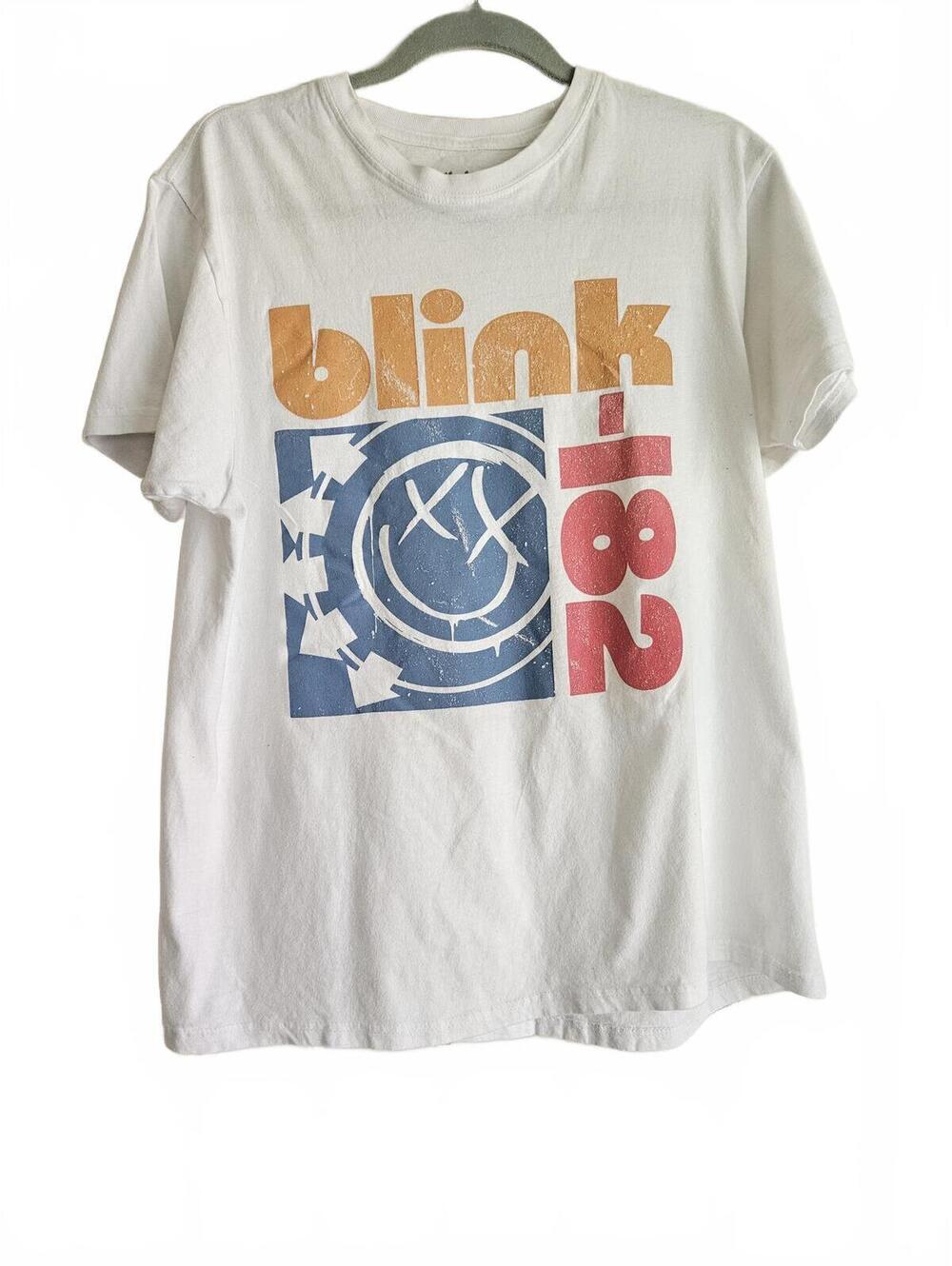 Blink-182 Graphic Band T-Shirt Size 2XL White Cotton